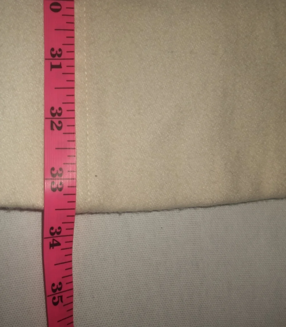 Anthropologie Tulle Winter White Wool Preppy Fall Feminine Classic Pea Coat M - Picture 9 of 11